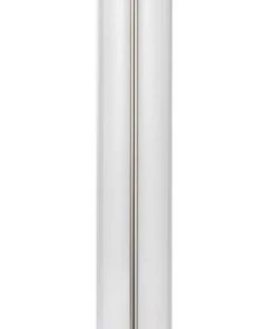 Floor Lamps Jamie Young Vanderbilt Floor Lamp In Nickel With Large Drum Shade In White Linen