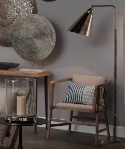 Floor Lamps Jamie Young Vilhelm Reading Lamp In Antique Brass/Silver