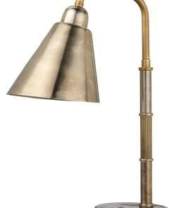 Table Lamps Jamie Young Vilhelm Task Lamp In Antique Brass/Silver Metal