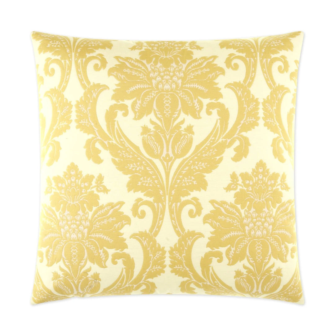 D.V. Kap Beatrice Yellow Throw Pillow DECOR 3 D.V. Kap Beatrice Yellow Throw Pillow DECOR