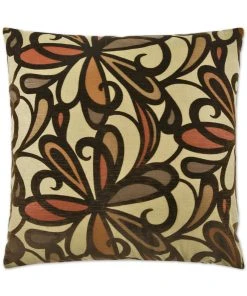 D.V. Kap Fanfare Burgundy Throw Pillow