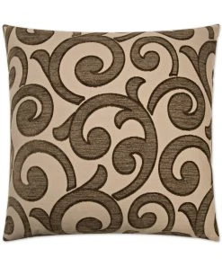 DECOR D.V. Kap Key Taupe Throw Pillow