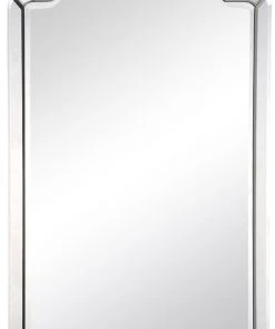 DECOR Mirror Home Mirror Framed Mirror With Antiqued Silver Leaf Sides