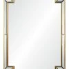 Mirror Home Distressed Gold Leaf Mirror Framed Mirror