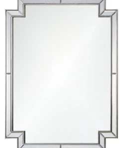 Mirror Home Distressed Silver Leaf Mirror Framed Mirror DECOR