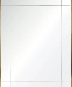 DECOR Mirror Home Water Gilded Gold Leaf & Ebony Nine Panel Floated Mirror