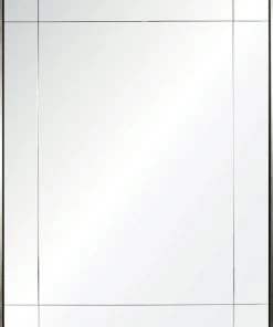 Mirror Home Water Gilded Silver Leaf & Ebony Nine Panel Floated Mirror DECOR