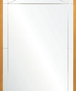 DECOR Mirror Home Gold Leaf & Walnut Panel Mirror