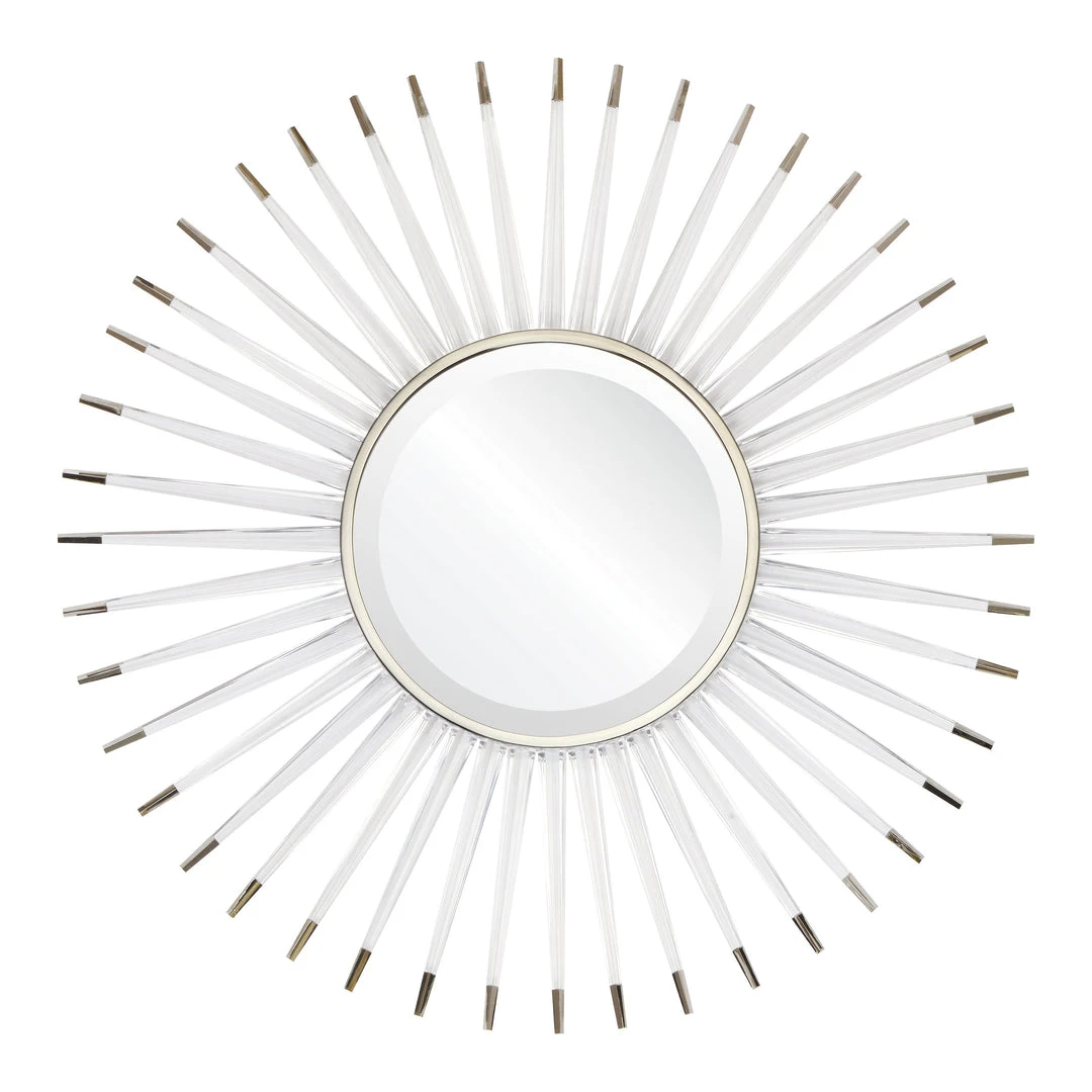 DECOR Mirror Home Acrylic & Nickel Startburst Mirror 3 DECOR Mirror Home Acrylic & Nickel Startburst Mirror