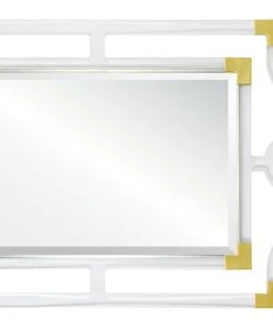 Mirror Home Acrylic & Brass Pagoda Mirror