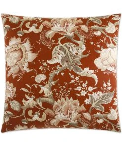 D.V. Kap Dennehy Red Throw Pillow DECOR