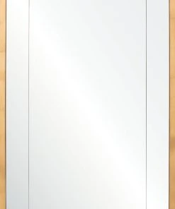 DECOR Mirror Home Burnished Gold Leaf Mirror