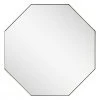 Mirror Home Octagonal Polished Stainless Steel Mirror DECOR