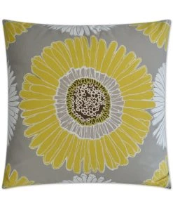 DECOR D.V. Kap Sunshine Grey Throw Pillow