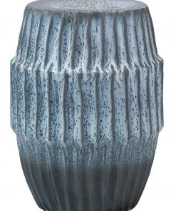 Jamie Young Algae Side Table In Blue Ombre Ceramic Side & End Tables