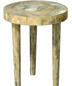 Jamie Young Large Artemis Side Table In Pearl Resin