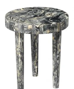 Jamie Young Small Artemis Side Table In Black Resin