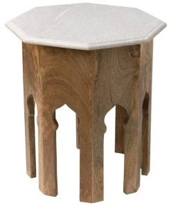 Side & End Tables Jamie Young Atlas Side Table In White Marble
