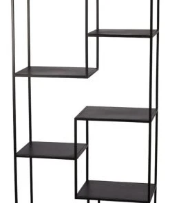 Jamie Young Element Etagere In Black Iron LIVING ROOM