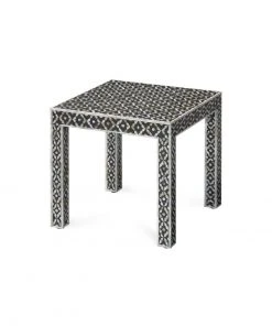 Side & End Tables Jamie Young Evelyn Inlay Side Table In Mother Of Pearl