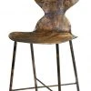 Jamie Young McCallan Metal Chair In Acid Washed Metal LIVING ROOM