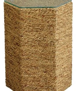 Side & End Tables Jamie Young Peninsula Side Table In Natural Sea Grass