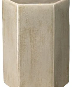 Jamie Young Small Porto Side Table In Pistachio Ceramic
