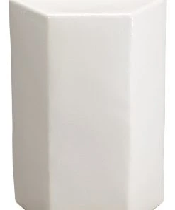 Side & End Tables Jamie Young Small Porto Side Table In White Ceramic