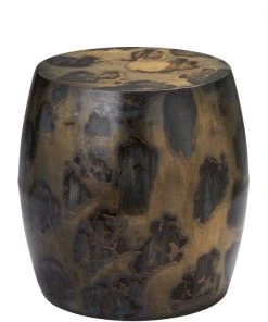 Jamie Young Realm Side Table In Acid Washed Metal Side & End Tables