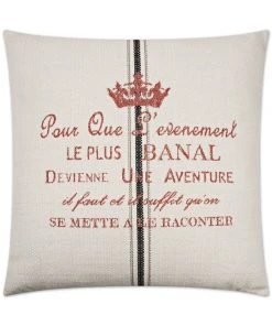 D.V. Kap Aventure Natural Throw Pillow