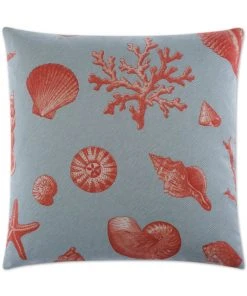 D.V. Kap Big Sur Aqua Throw Pillow