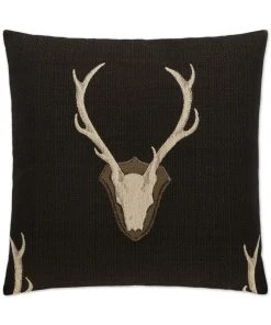 D.V. Kap Uncle Buck Black Throw Pillow DECOR