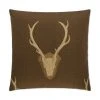 DECOR D.V. Kap Uncle Buck Brown Throw Pillow