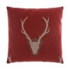 DECOR D.V. Kap Uncle Buck Red Throw Pillow