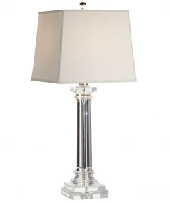 Table Lamps Wildwood Round Crystal Column Lamp