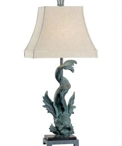 Wildwood Imperial Dragon Lamp - Verde Table Lamps