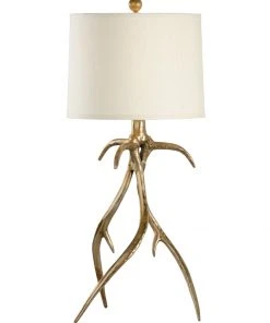 Wildwood Antler Hall Lamp - Brass