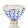 Abigails Contempo Decorative Geometic Ceramic Footed Bowl