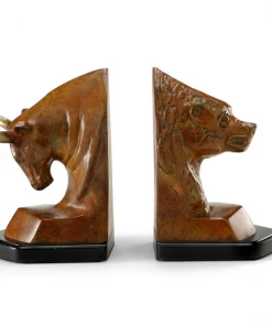 Wildwood Bull And Bear Bookends (Pr) DECOR