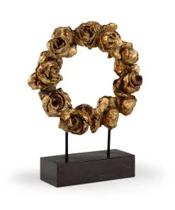 Wildwood Peony Wreath - Gold DECOR