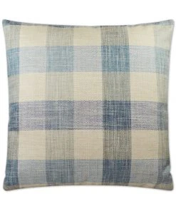 D.V. Kap Plantation Blue Throw Pillow
