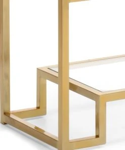 LIVING ROOM Wildwood Hampton Shelf Unit - Brass