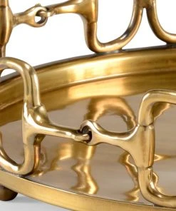 Wildwood Stirrups Tray - Brass (Lg)