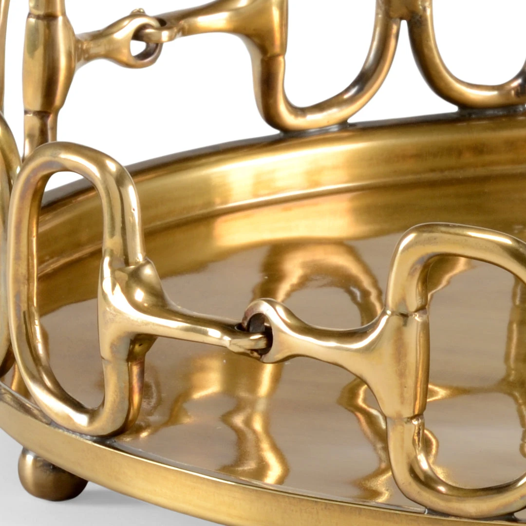 Wildwood Stirrups Tray - Brass (Lg) 4 Wildwood Stirrups Tray - Brass (Lg)