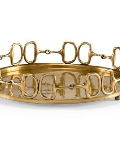 Wildwood Stirrups Tray - Brass (Lg)