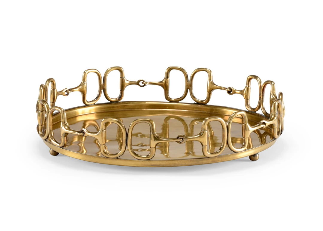 Wildwood Stirrups Tray - Brass (Lg) 3 Wildwood Stirrups Tray - Brass (Lg)