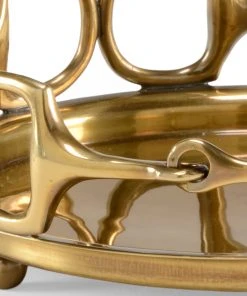 DECOR Wildwood Stirrups Tray - Brass (Sm)