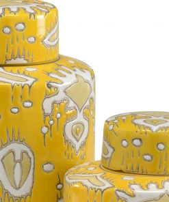 Wildwood Yellow Canisters (S2) Vases, Jars, & Bottles