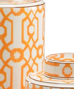 Vases, Jars, & Bottles Wildwood Orange Canisters (S2)
