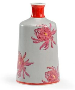 Wildwood Chrysanthemum Vase - Gray Vases, Jars, & Bottles